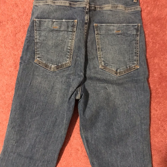 ZARA Skinny Dark Blue Jeans - Picture 3 of 4